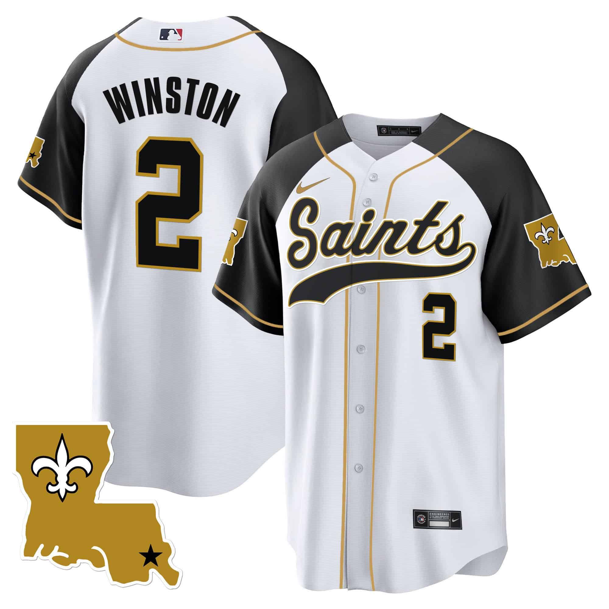 Men New Orleans Saints 2 Winston White 2024 Nike 1987 Legacy Cool Base NFL Jersey style 1